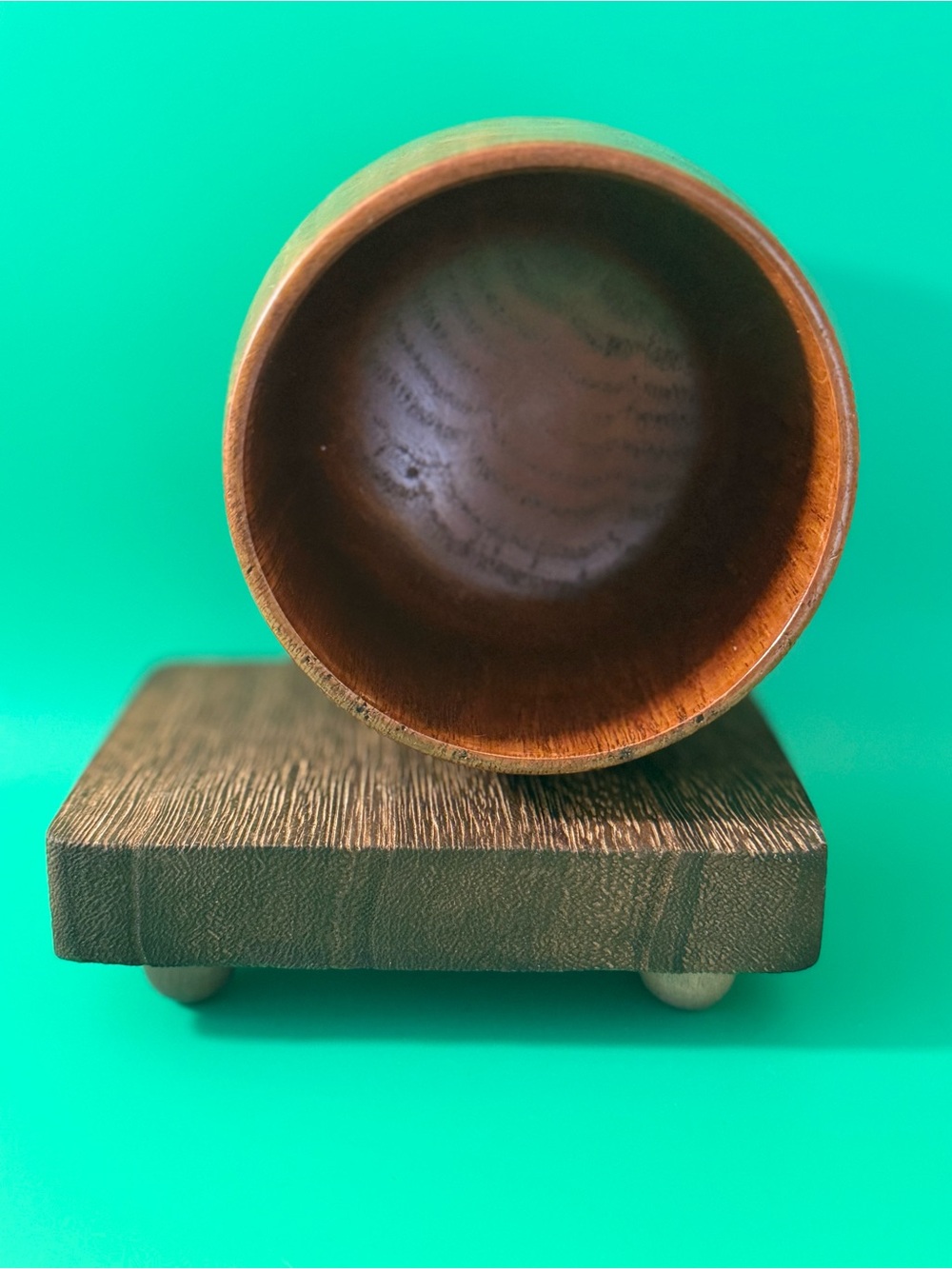 OAKSIP Wooden Whiskey Tumbler Rustic Barware Cup 3.5” - Picture 3 of 4